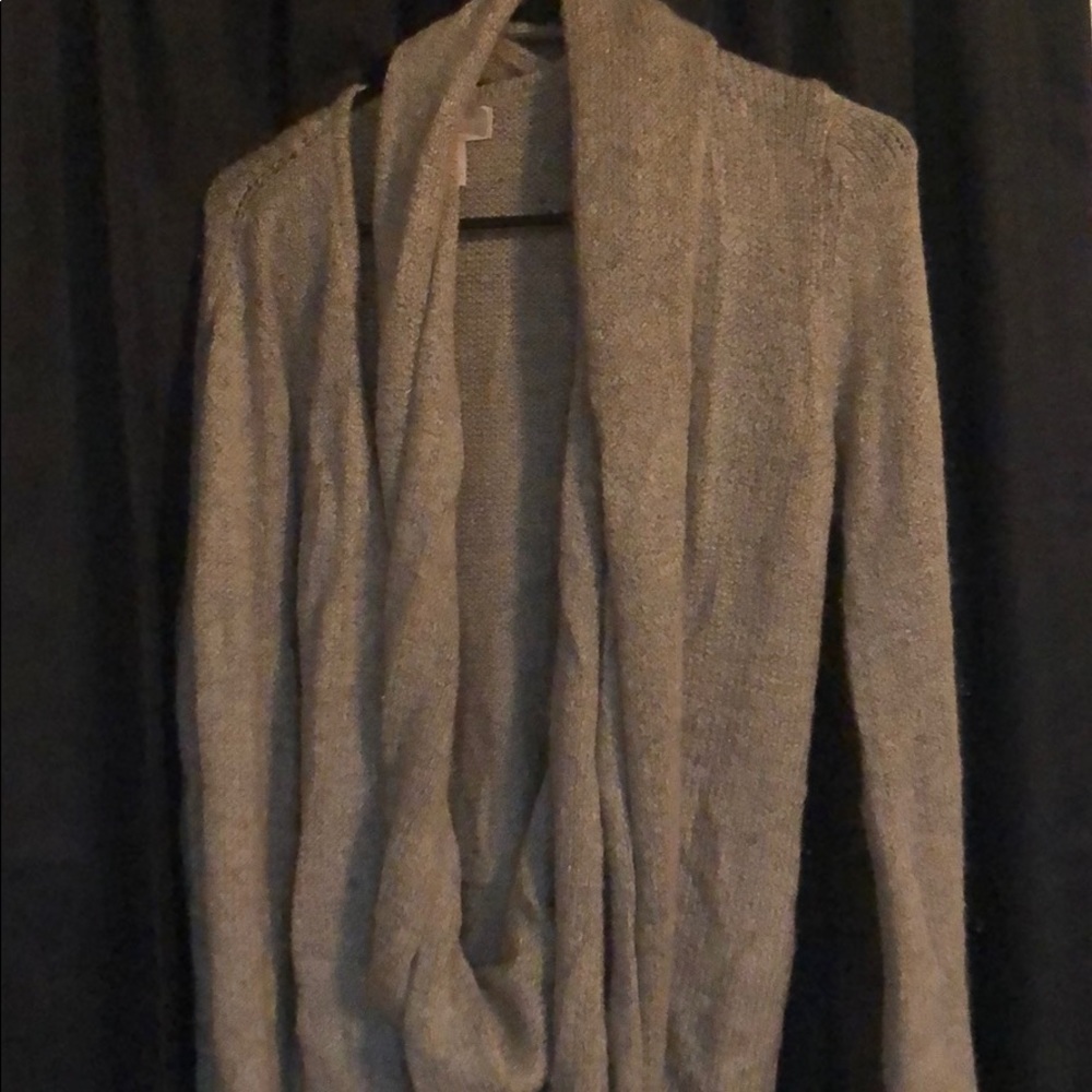 Light brown cardigan/wrap sweater